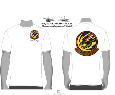 45th Fighter Squadron Logo Back Squadron T-Shirt- USAF Licensed Product