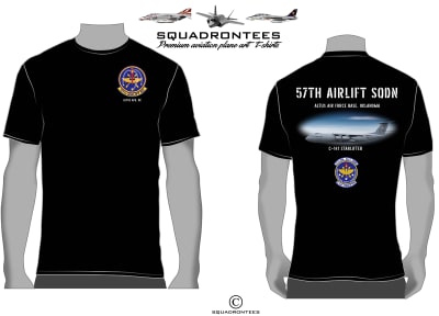 57th Airlift Squadron T-Shirt, USAF Licensed Item
