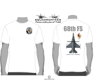 68th Fighter Squadron F-16 T-Shirt - USAF Licensed Product