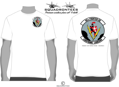 68th Fighter Squadron Logo Back Squadron T-Shirt - USAF Licensed Product