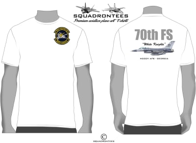 70th Fighter Squadron T-Shirt D1 - USAF Licensed Product