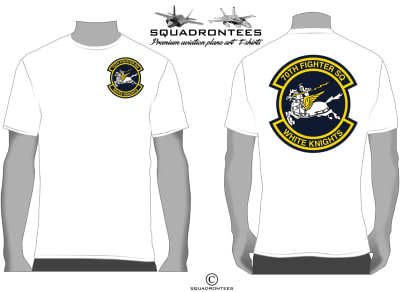 70th Fighter Squadron Logo Back Squadron T-Shirt, USAF Licensed Product