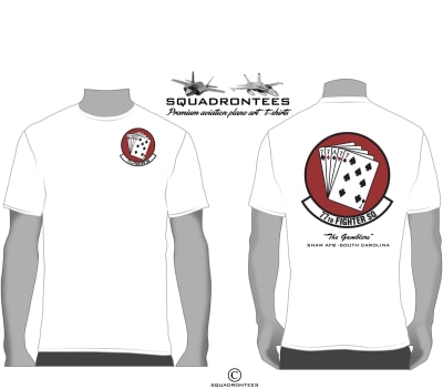 77th Fighter Squadron Logo Back Squadron T-Shirt - USAF Licensed Product