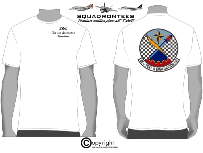 85th TES Logo Back Squadron T-Shirt, USAF Licensed Product