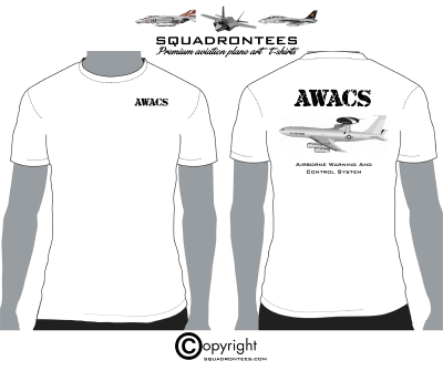 AWACS - Premium Plane Art Squadron T-Shirt