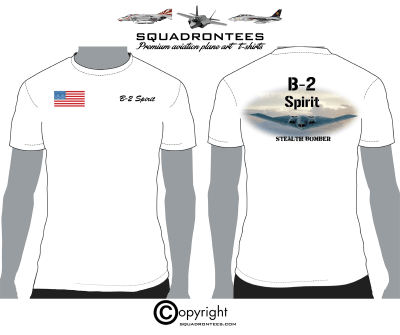 B-2 Spirit - Premium Plane Art Squadron T-Shirt