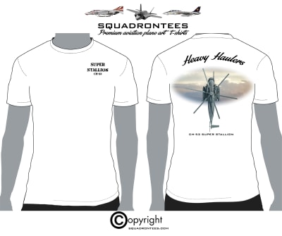 Ch-53 Super Stallion - Premium Plane Art Squadron T-Shirt