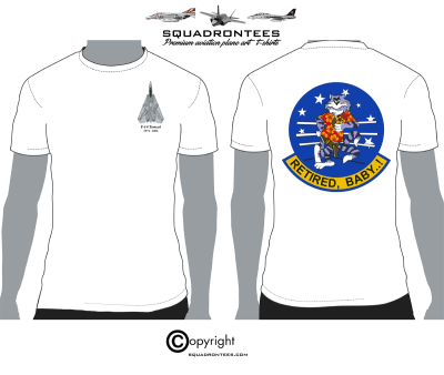 F-14 Tomcat Retired Baby Squadron T-Shirt - USN Licensed Product