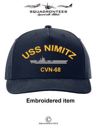 USS Nimitz CVN-68 Hat, USN Licensed Product