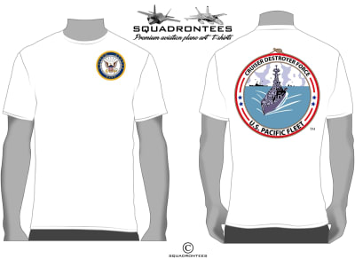 US Pacific Fleet Cruiser Destroyer T-Shirt - USN Licensed Product