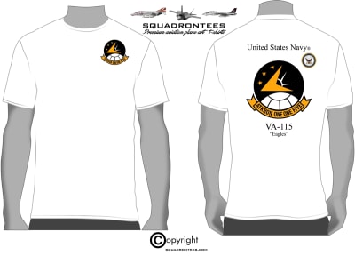 VA-115 Eagles Logo Back T-Shirt - USN Licensed Product