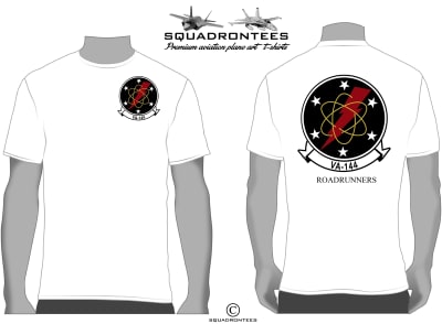 VA-144 Roadrunners Logo Back Squadron T-Shirt D1- USN Licensed Product