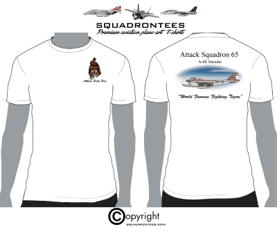 VA-65 A-6 Fighting Tigers Squadron T-Shirt - USN Licensed Product