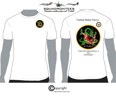 VF-2 Rippers WWII Squadron T-Shirt - USN Licensed Product