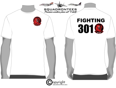 VF-301 Devils Disciples Squadron T-Shirt - USN Licensed Product