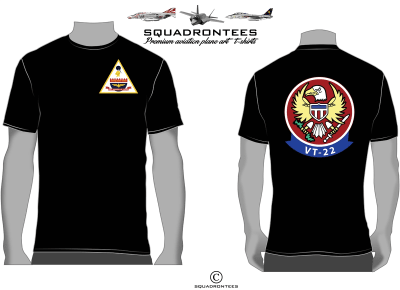 VT-22 Golden Eagles NAS Kingsville Squadron T-Shirt D2, USN Licensed Product