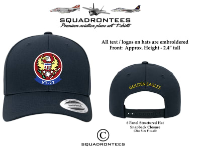 VT-22 Golden Eagles Embroidered Squadron Hat - USN Licensed Product
