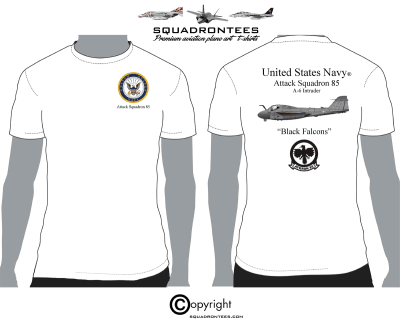 VA-85 Black Falcons Squadron T-Shirt - USN Licensed Item