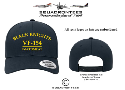 VF-154 Black Knights  D1 Squadron Cap