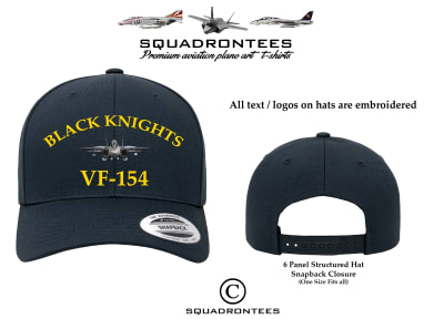 VF-154 Black Knights D2 Squadron Cap