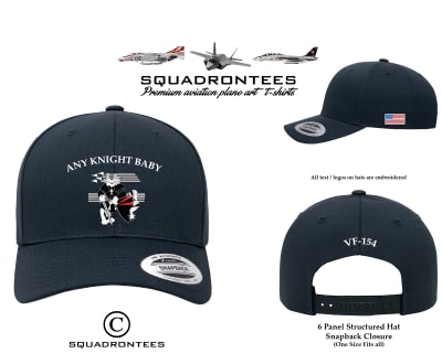 VF-154 Black Knights D4 Squadron Cap