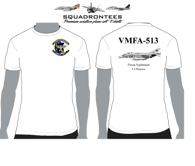 VMFA-513 Flying Nightmares Squadron T-Shirt D1, USMC Licensed Product