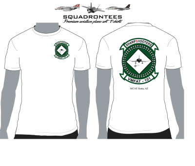 VMFAT-101 Sharpshooters F-4 Phantom Squadron T-Shirt D1, USMC Licensed Product