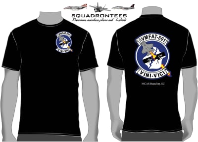 VMFAT-501 Warlords F35 Squadron T-Shirt D2, USMC Licensed Product