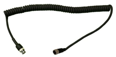 CMCP9110 Coiled Cable for Single Axis Accelerometers with 4 Pin M12 Connector to BNC Connector for Microlog dBX (CMVA 90)