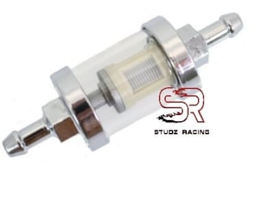 Fuel Filter -G Short Chrome 1/4"