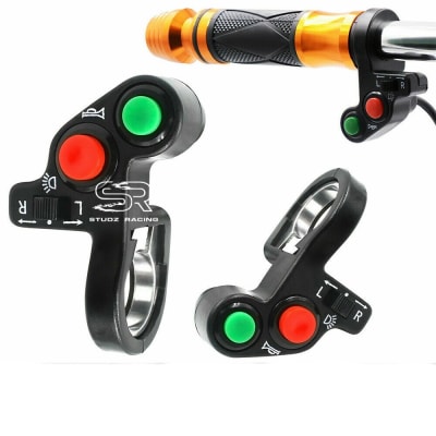 3 In1 Function Motorcycle Handlebar ON OFF Switch For Horn Headlight Turn Signal