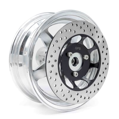 10" Machined Aluminum Rear Rim Assembly