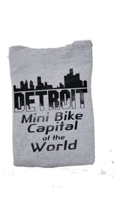 Grey/Black Studz Hoodie W Front Pocket 2 Sided