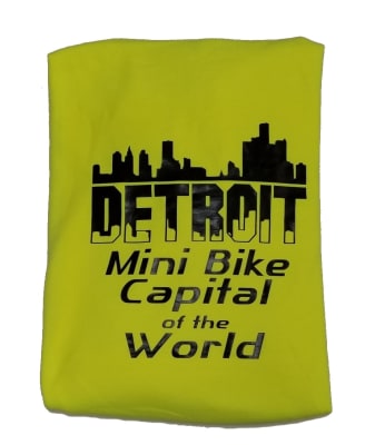 High Viz Yellow/Black Studz Hoodie W Front Pocket 2 Sided