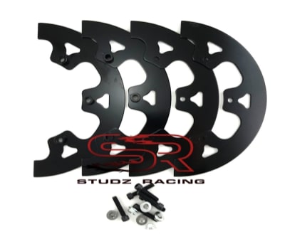 9" Aluminum Sprocket Guard, Black Anodized