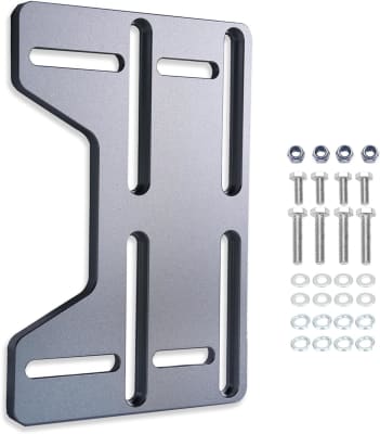Mini Bike Engine Mount Plate 10mm Aluminum Bracket Kit, for Coleman B100 RB100 Mega Moto mm80, for Hoverheart MB001 Baja DB30 Motovox MBX10, Direct Bolt-On Swap for Predator 212 196 224cc