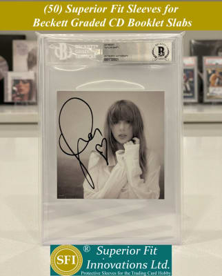 Superior Fit Sleeves for Beckett Graded CD Booklet Slabs