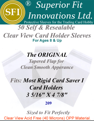 photo of Superior Fit Sleeves for Card Saver 1 Card Holders