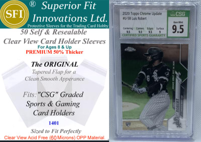 photo of Superior Fit PREMIUM Sleeves for CSG Card Slabs