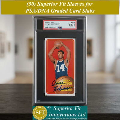 photo of Superior Fit Sleeves for PSA/DNA Large Graded Tall Boy Card Slabs (50)