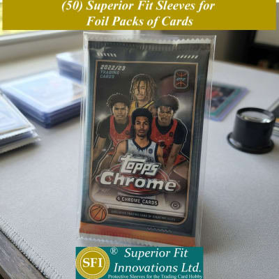 Superior Fit Sleeves for Sports Foil Packs of Cards