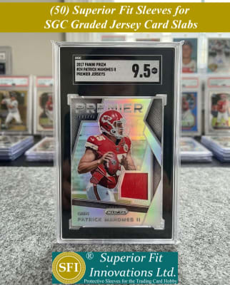 photo of Superior Fit Sleeves for SGC Graded Sports JERSEY Card Slabs