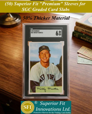 photo of Superior Fit PREMIUM Sleeves for SGC Card Slabs