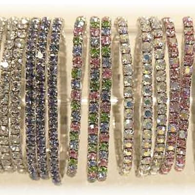 Assorted crystal vase bands