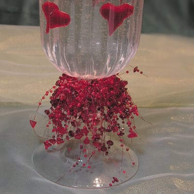 red bead garland, 5'