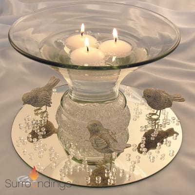 Decorative 3" pewter birds