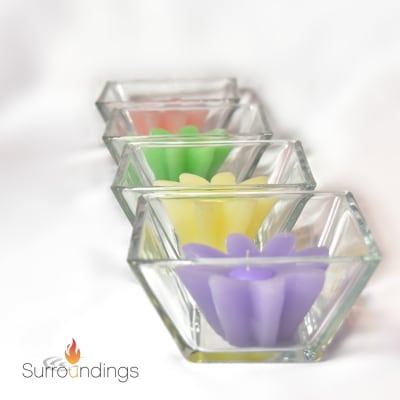 2.5" Square flare glass bowl