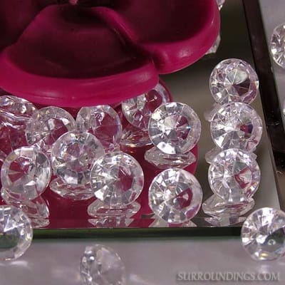 Acrylic cut diamonds 25mm