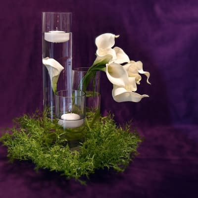 Calla Floating Candle Centerpiece Kit