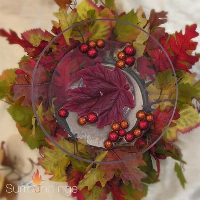 Fall ring floating candle centerpiece